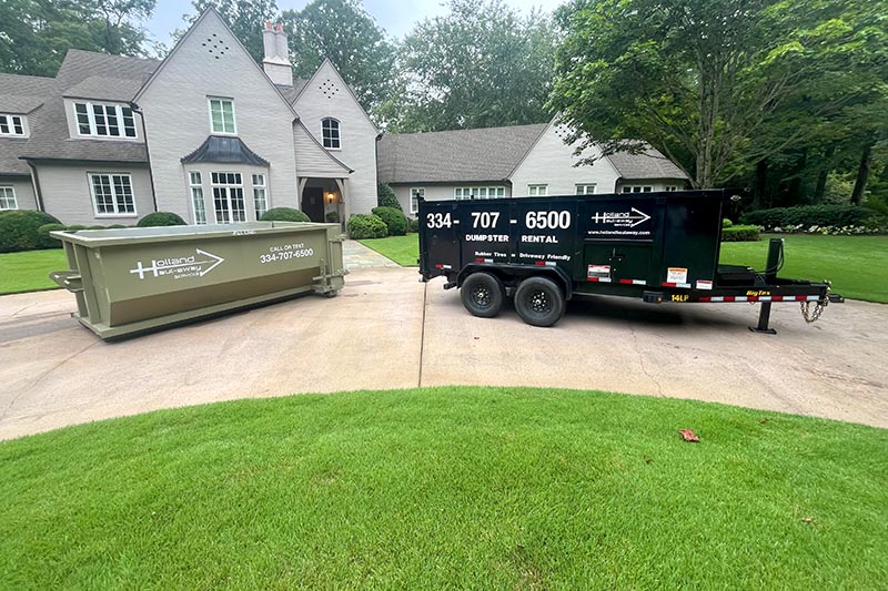 Dumpster rental service Lake Martin Alexander City Dadeville